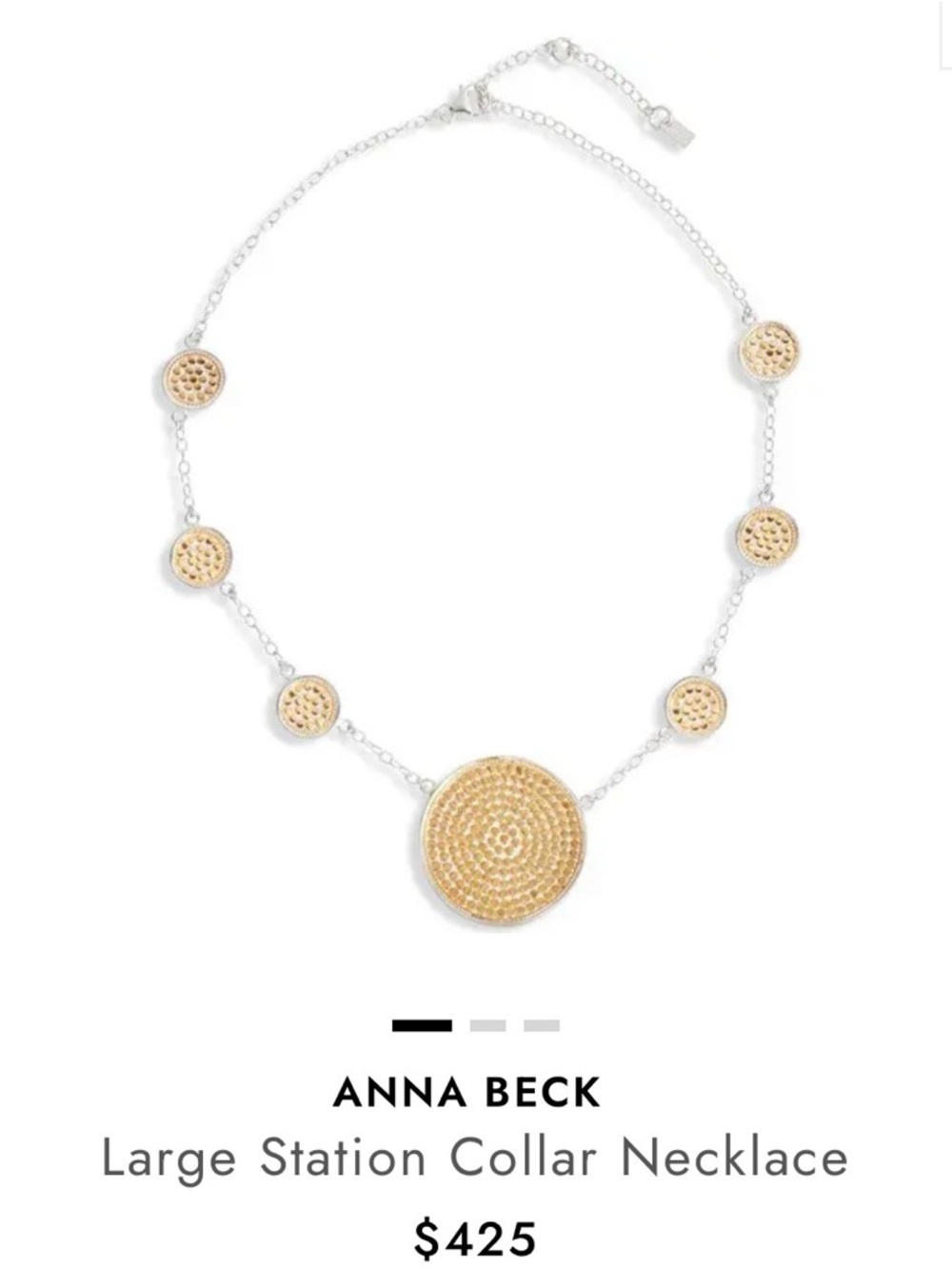 Anna Beck NEW Large Station Collar Necklace